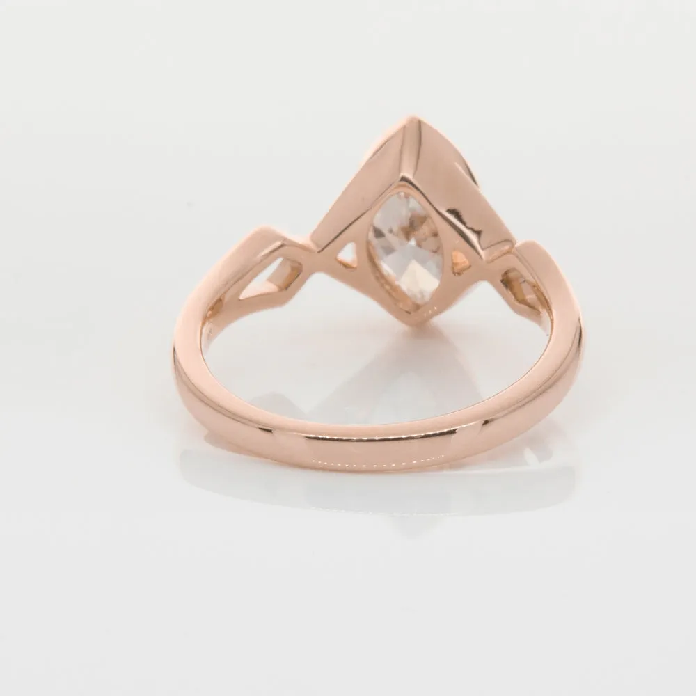 18ct Rose Gold 1.51ct Diamond Snowflake Ring