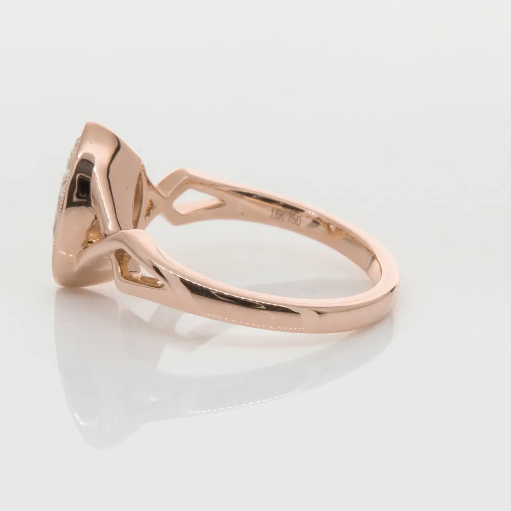 18ct Rose Gold 1.51ct Diamond Snowflake Ring