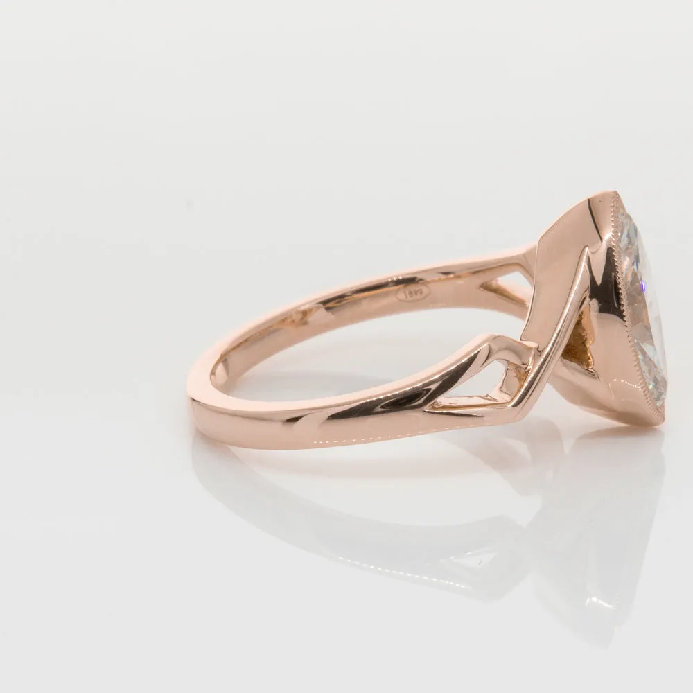 18ct Rose Gold 1.51ct Diamond Snowflake Ring