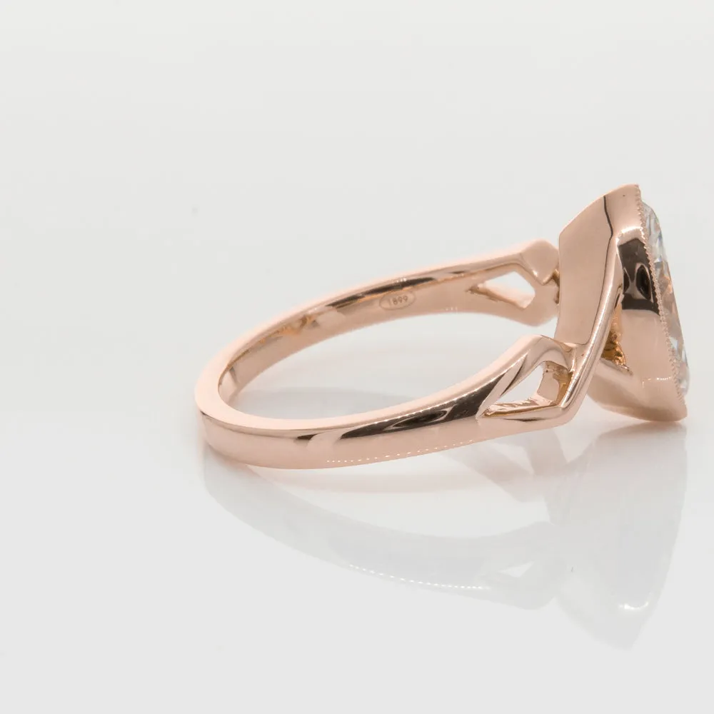 18ct Rose Gold 1.51ct Diamond Snowflake Ring