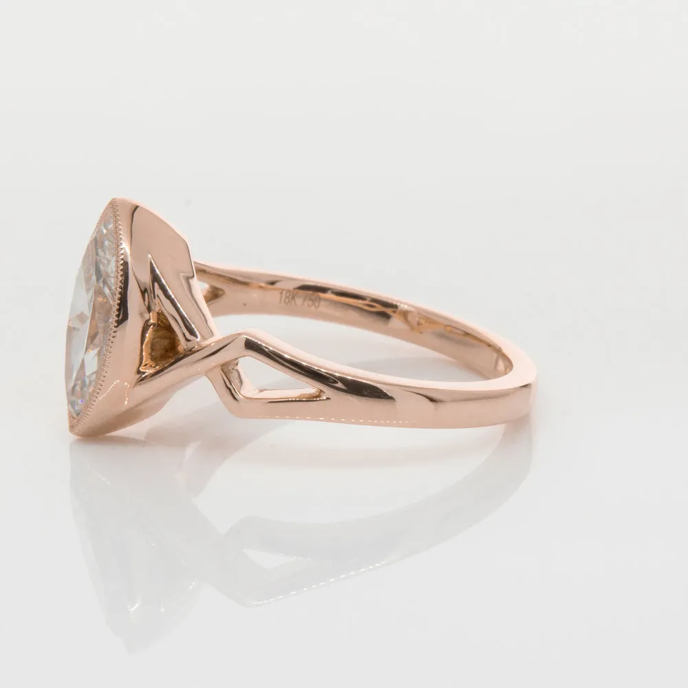 18ct Rose Gold 1.51ct Diamond Snowflake Ring