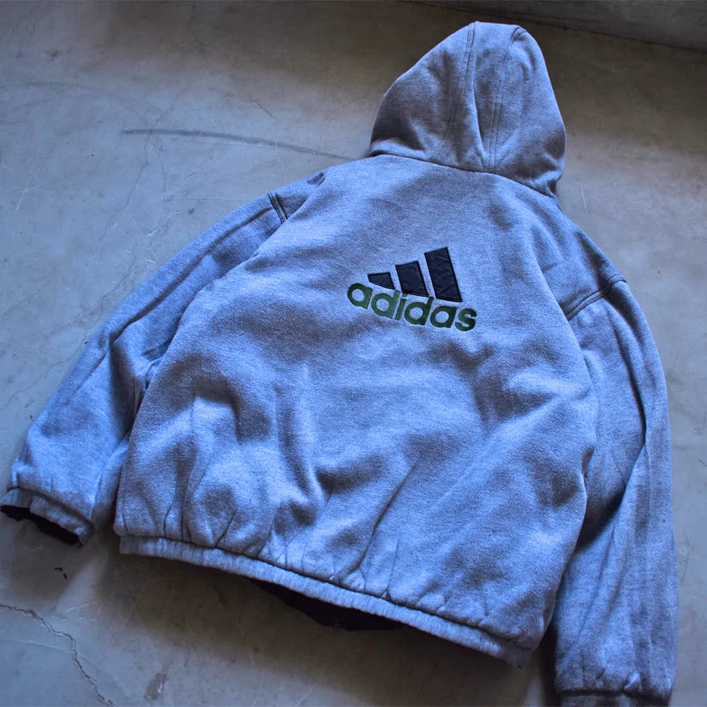 90’s adidas トレフォイルロゴ！ 中綿入り ナイロンジャケット 221126