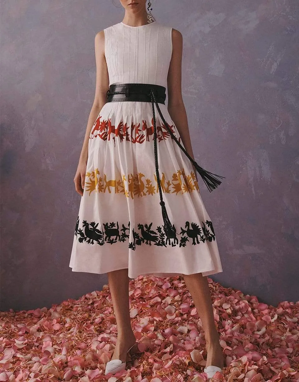 A-Line Embroidered Dress