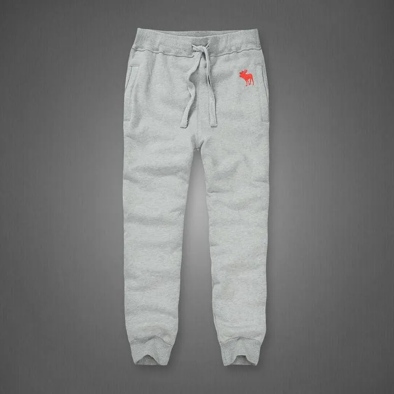 Abercrombie And Fitch Red Bull Logo Double-Knit Joggers