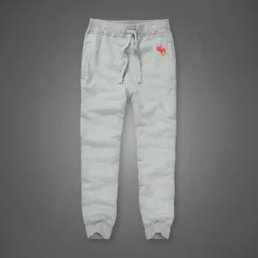 Abercrombie And Fitch Red Bull Logo Double-Knit Joggers