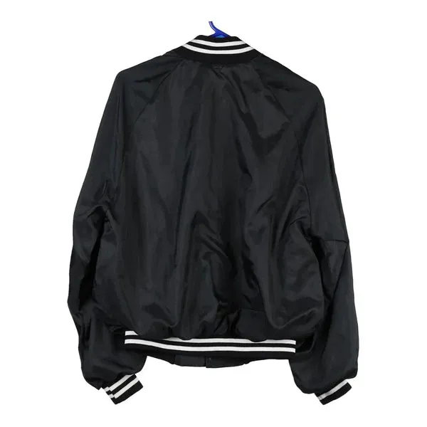 Auburn Sportswear Bomber Jacket - Large Black Nylon