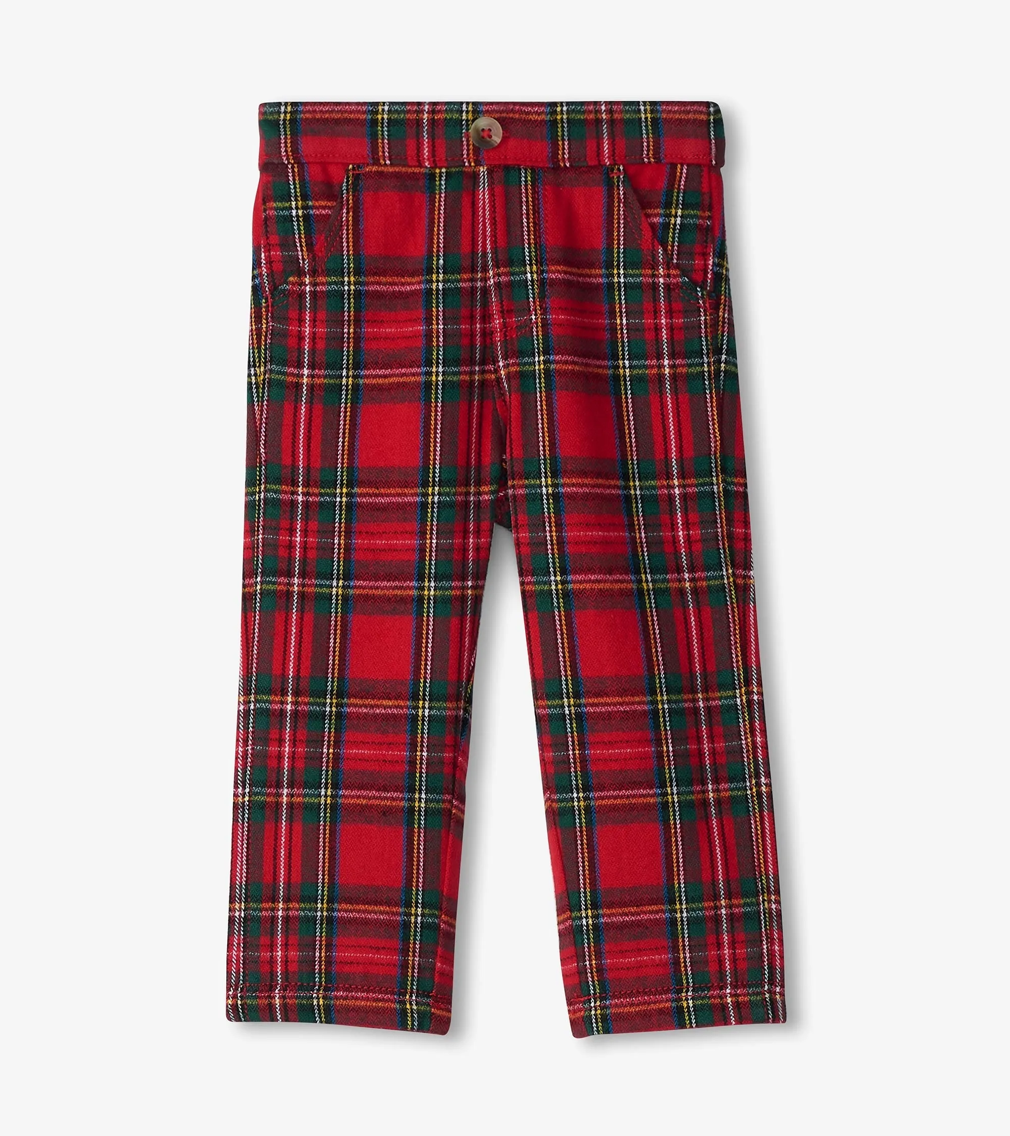 Baby & Toddler Red Plaid Straight Leg Pants