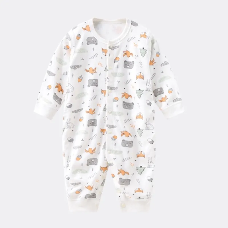 Baby Thin Romper Cartoon Pattern