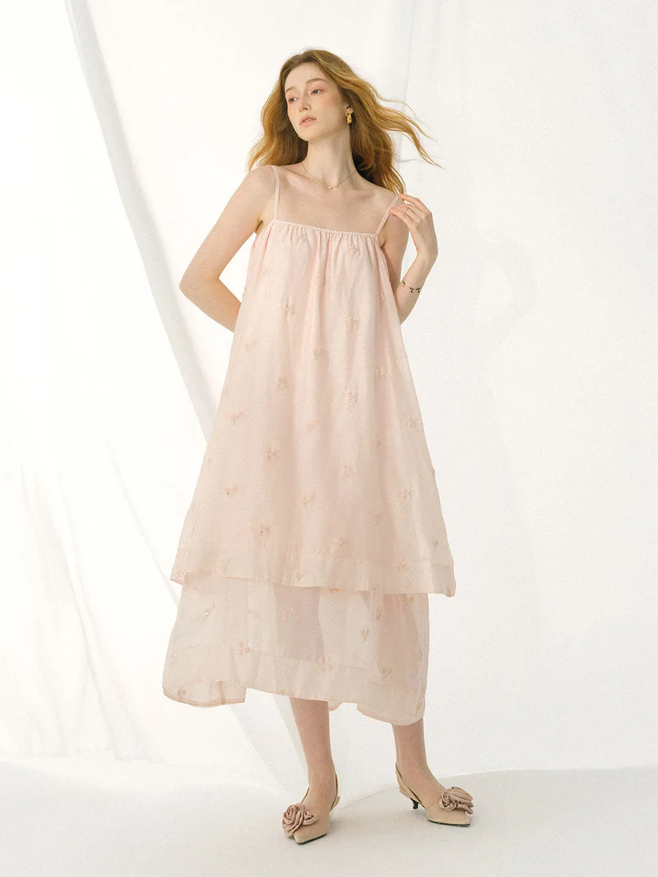 Bella tiered long dress