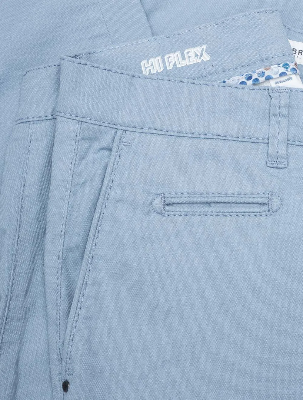 Blue Fabio Cotton Trousers