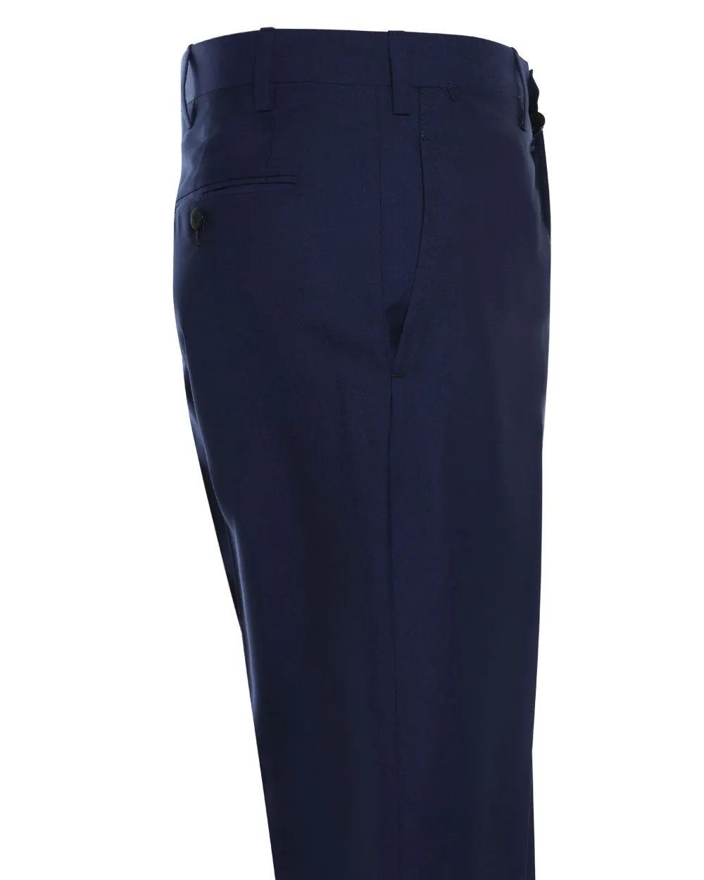 Blue Wool Dress Trouser