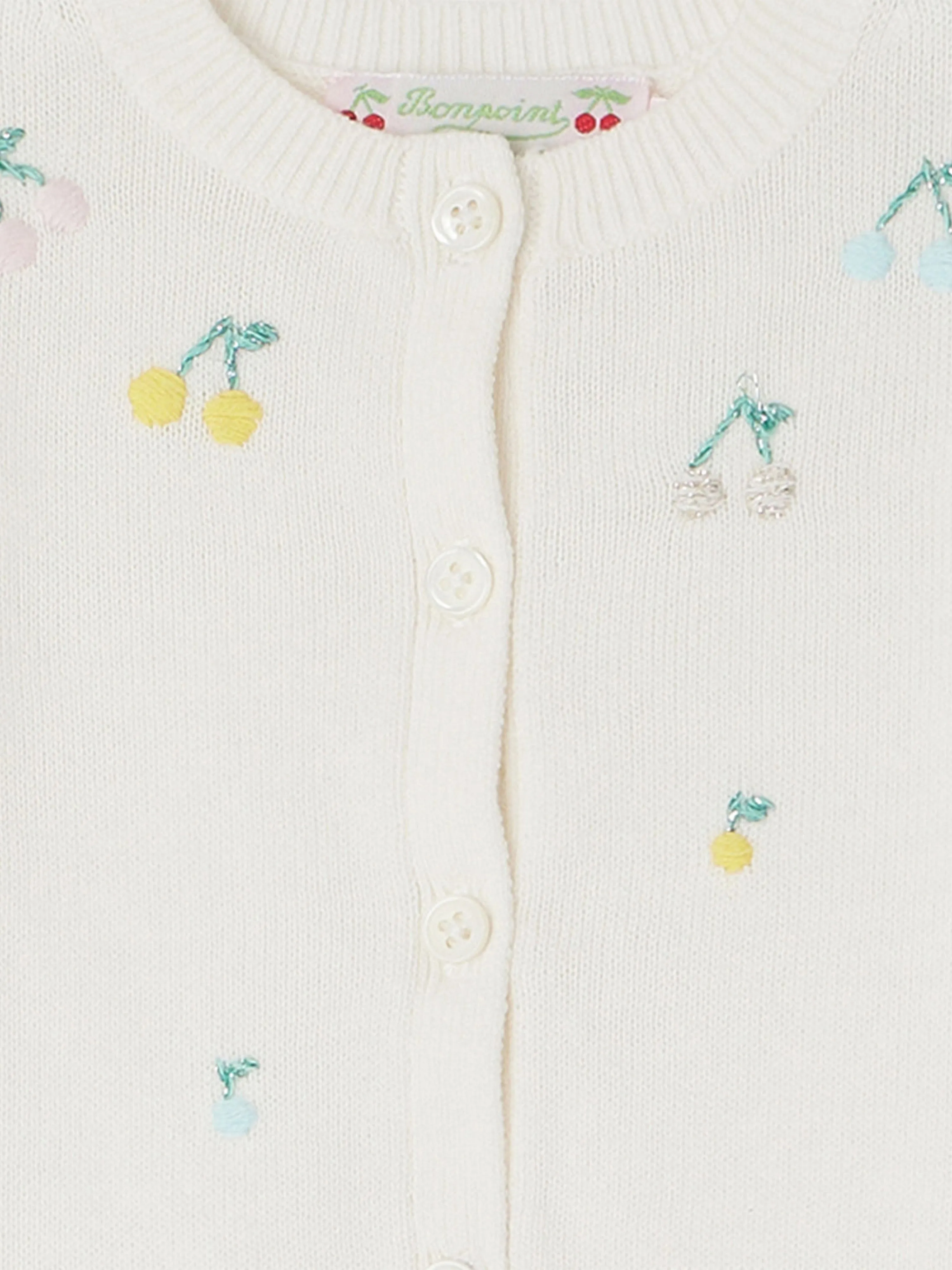 Bonpoint Baby Girls Claudie Cardigan in White