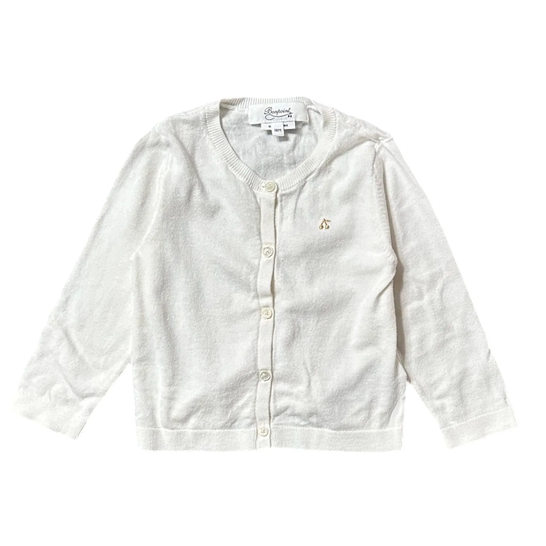 Bonpoint White Cardigan