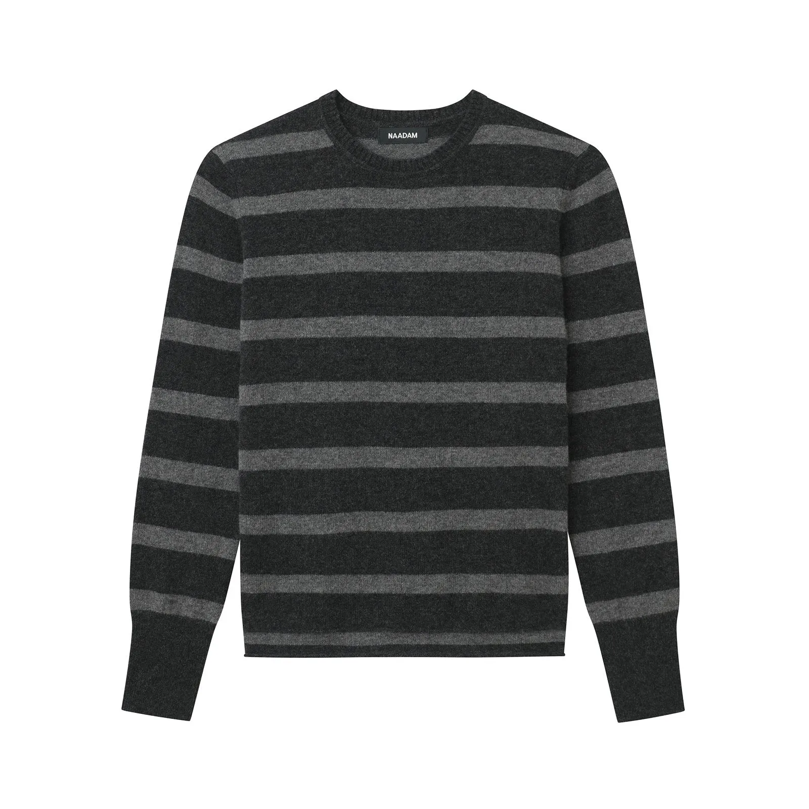 Cashmere Striped Crewneck Sweater