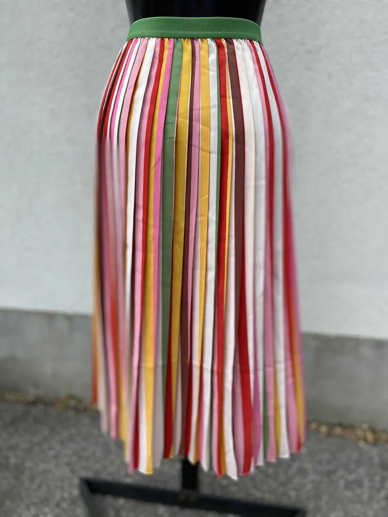 Cath Kidston Striped Pleated Skirt M