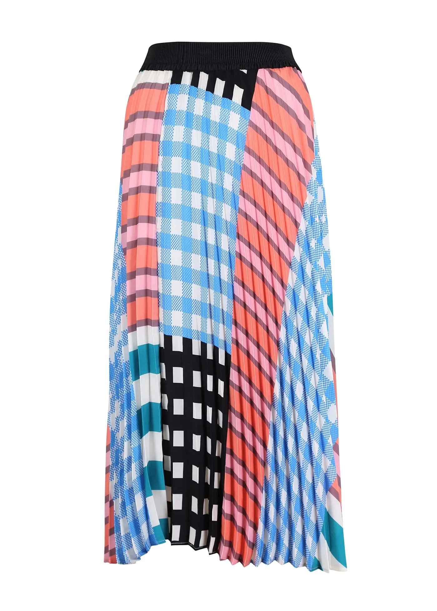 Central Park Pleated Skirt Blue