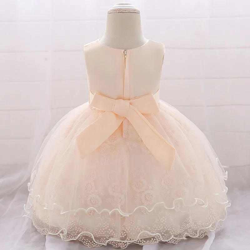 Champagne Ruffle Dress (3M-24M)