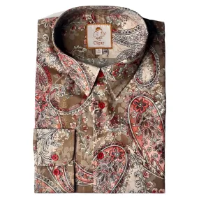 CIGAR COUTURE: Sunset LS Button Down S-4618