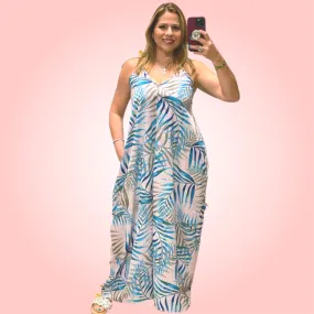 Cocoon Blue Maxi Dress