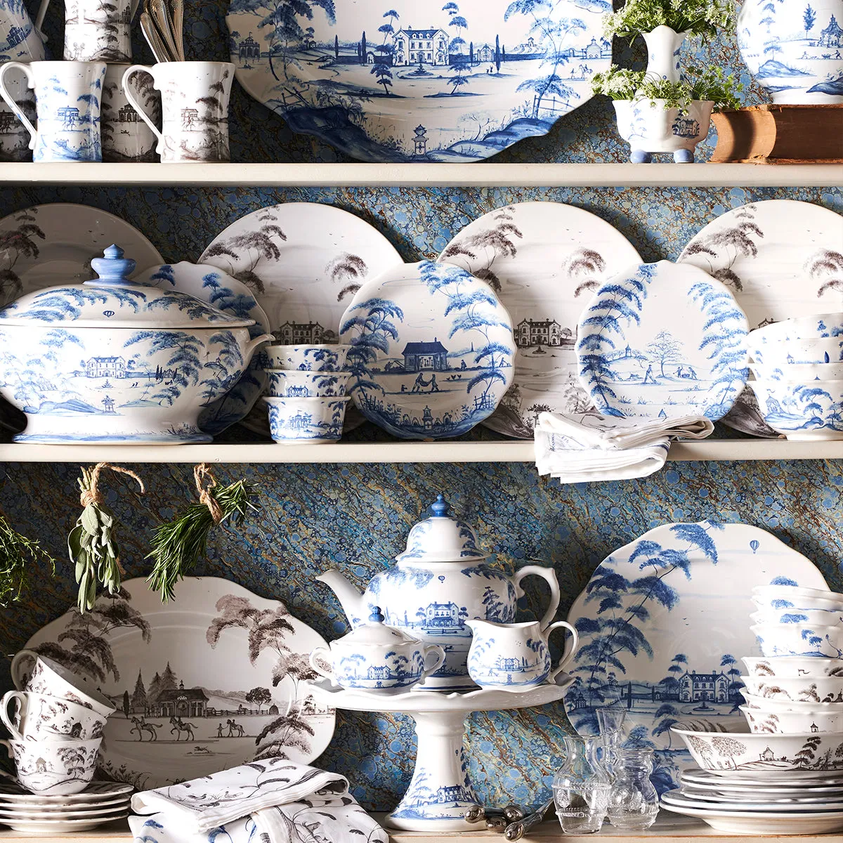 Country Estate Ramekin - Delft Blue