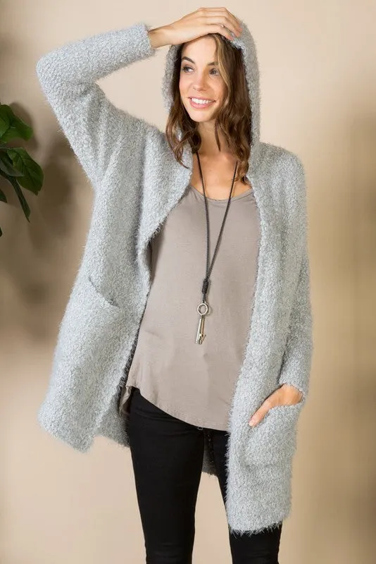 Cozy and Cuddly Cardigan in Grey