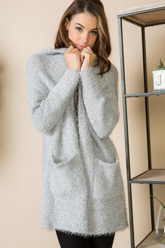 Cozy and Cuddly Cardigan in Grey