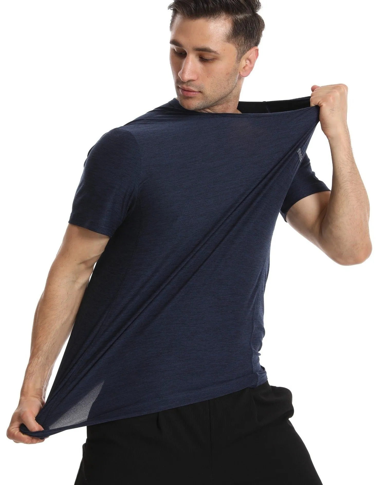 Crew Neck Short Sleeve T-Shirts | Active Workout Quick Dry | Men’s