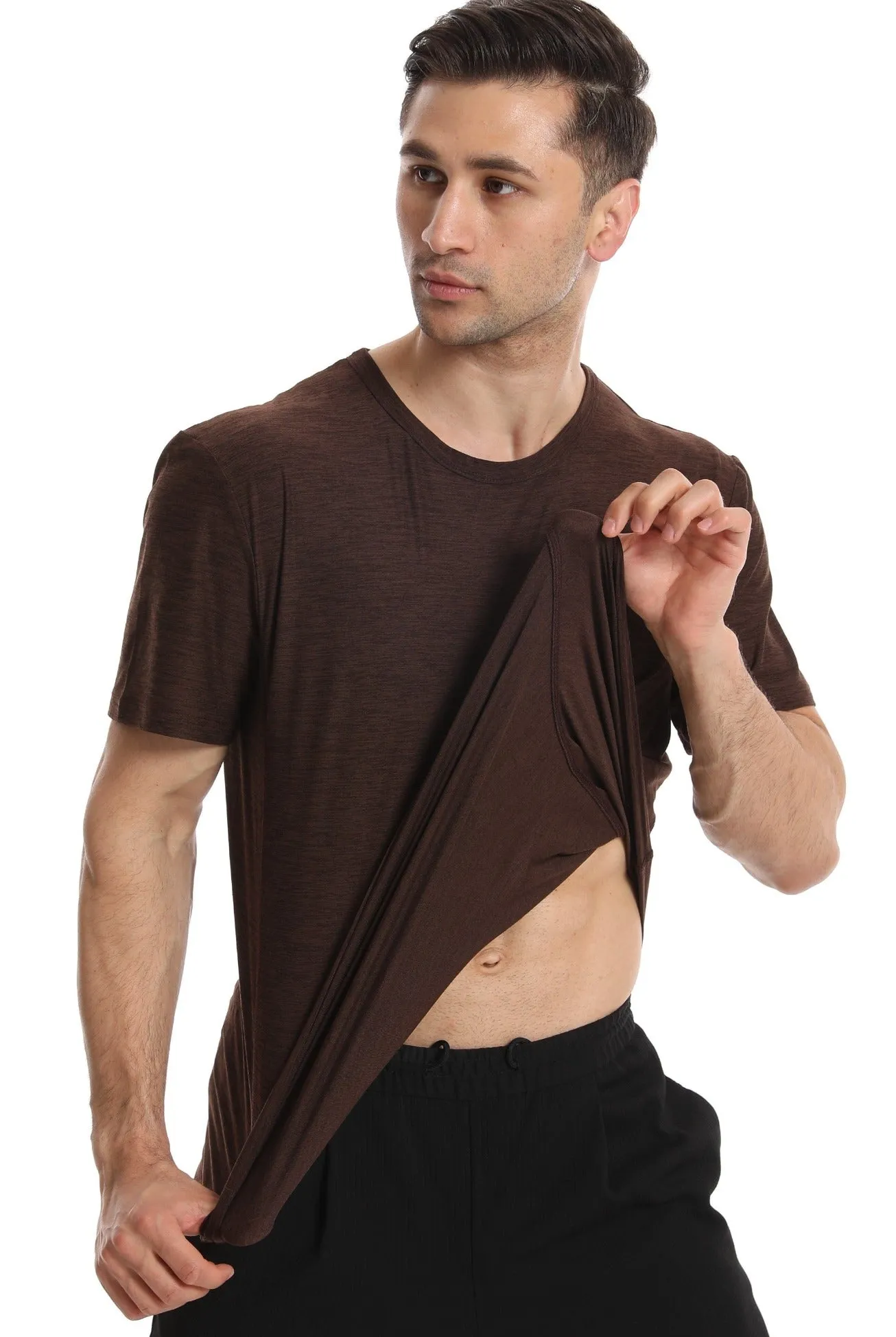 Crew Neck Short Sleeve T-Shirts | Active Workout Quick Dry | Men’s