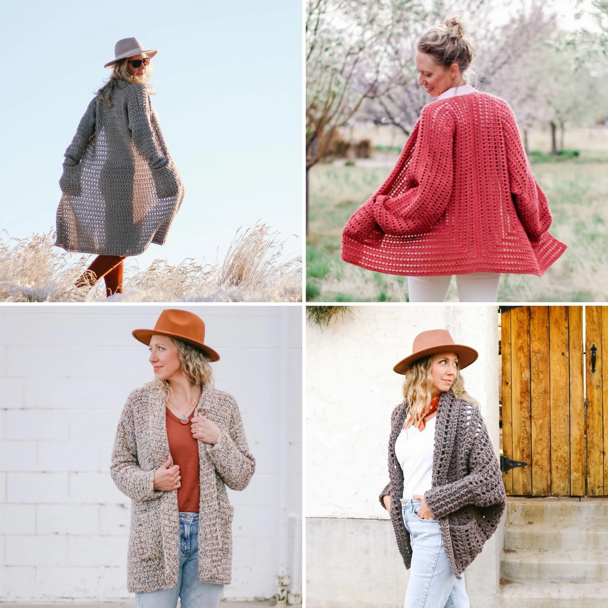 Crochet Pattern Bundle Easy Crochet Cardigans