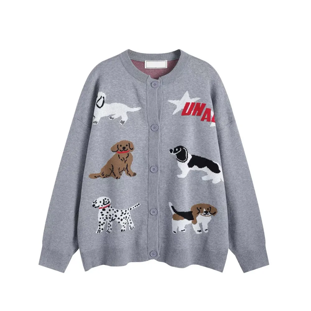 “Cute Doggy” Cardigan