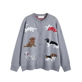 “Cute Doggy” Cardigan