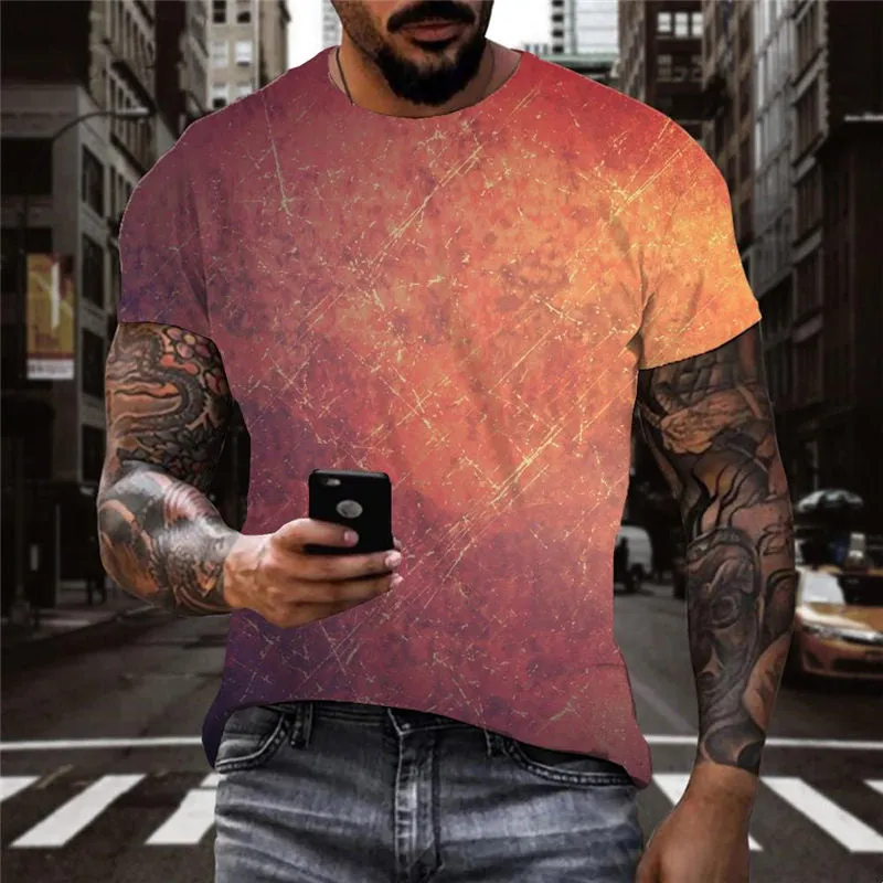 Dark red antique texture shirts special texture Casual art costume Cool man different