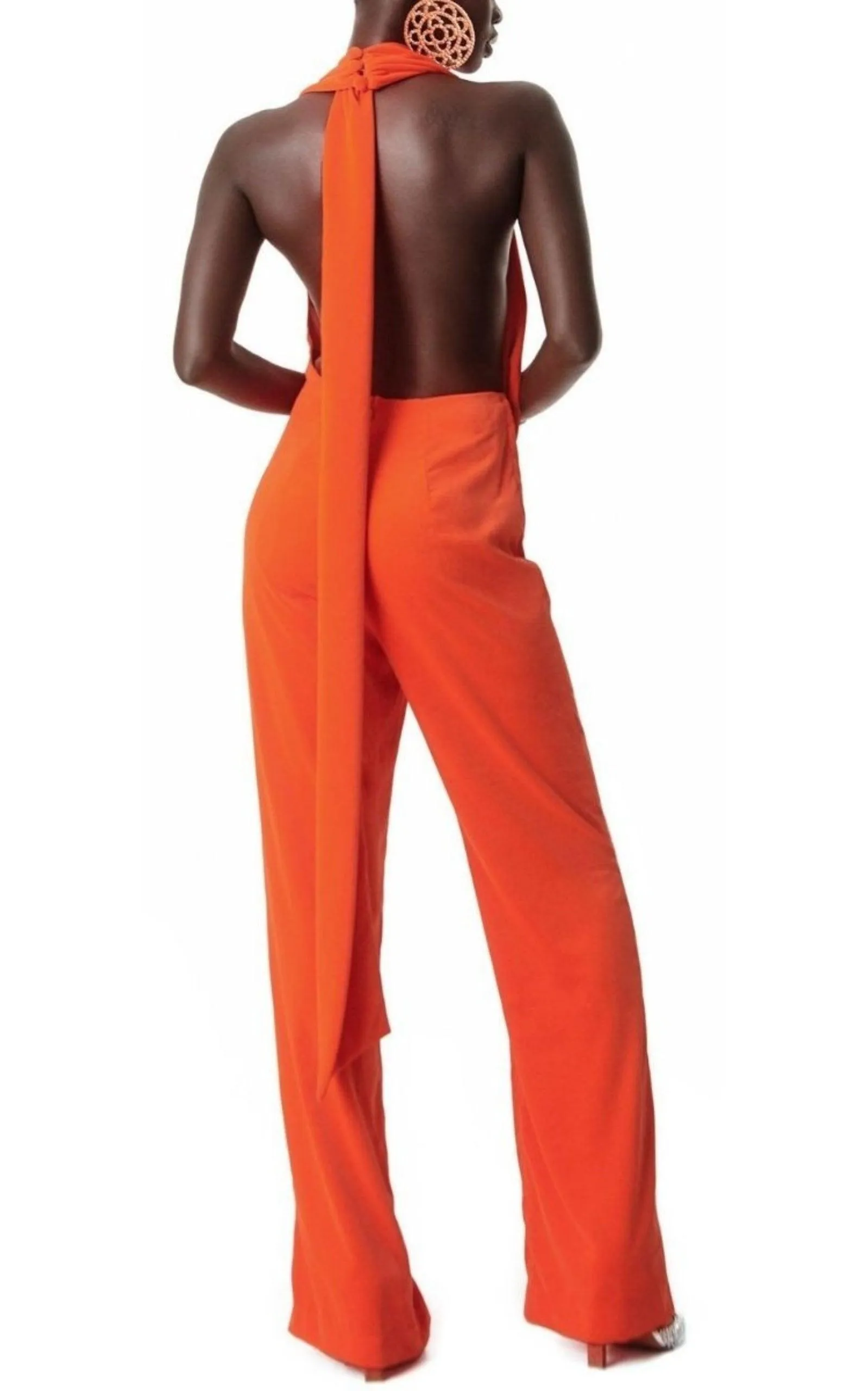 Draped Cowl Jumpsuit