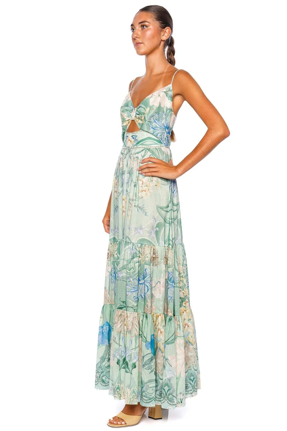 Dreaming in Dutch Twist Front Maxi Dress