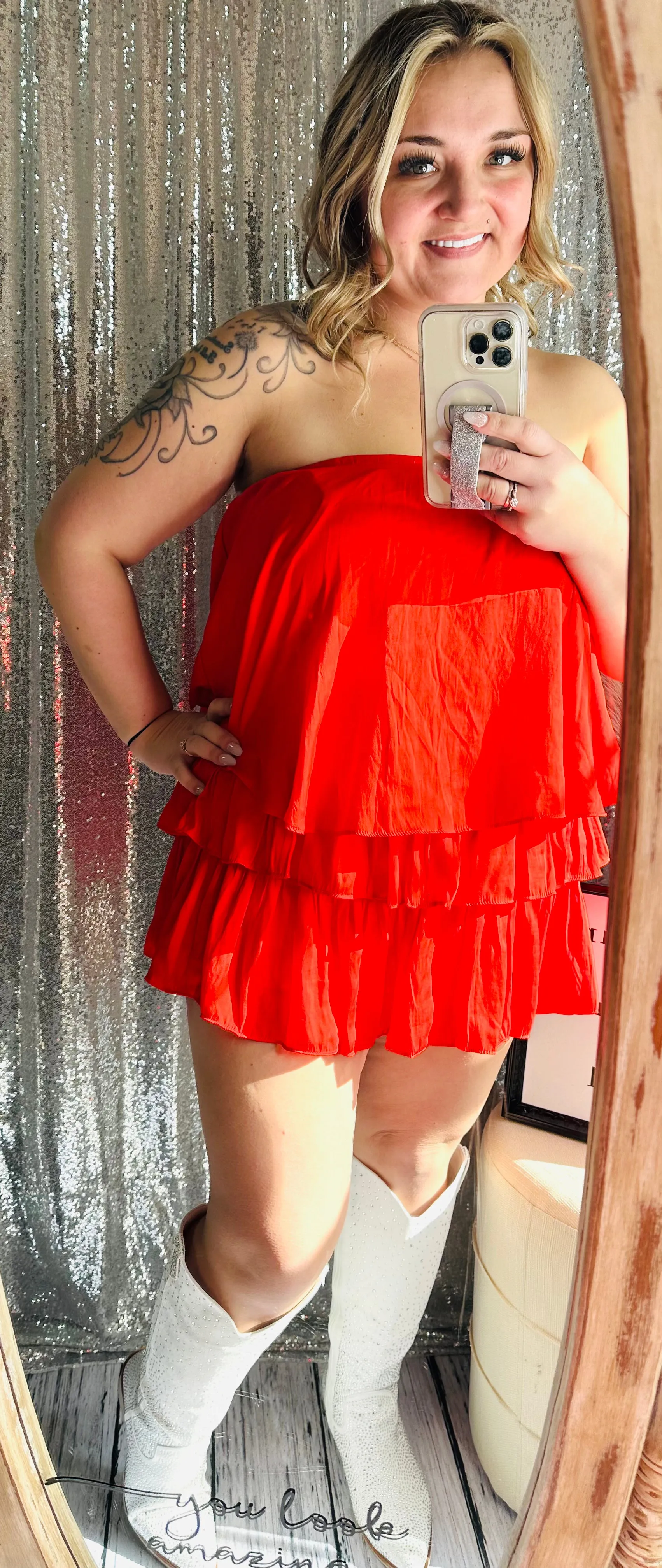 Ee:Some - Sleeveless Ruffle Romper