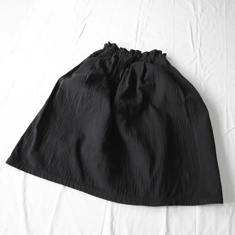 elasticated drawstring skirt