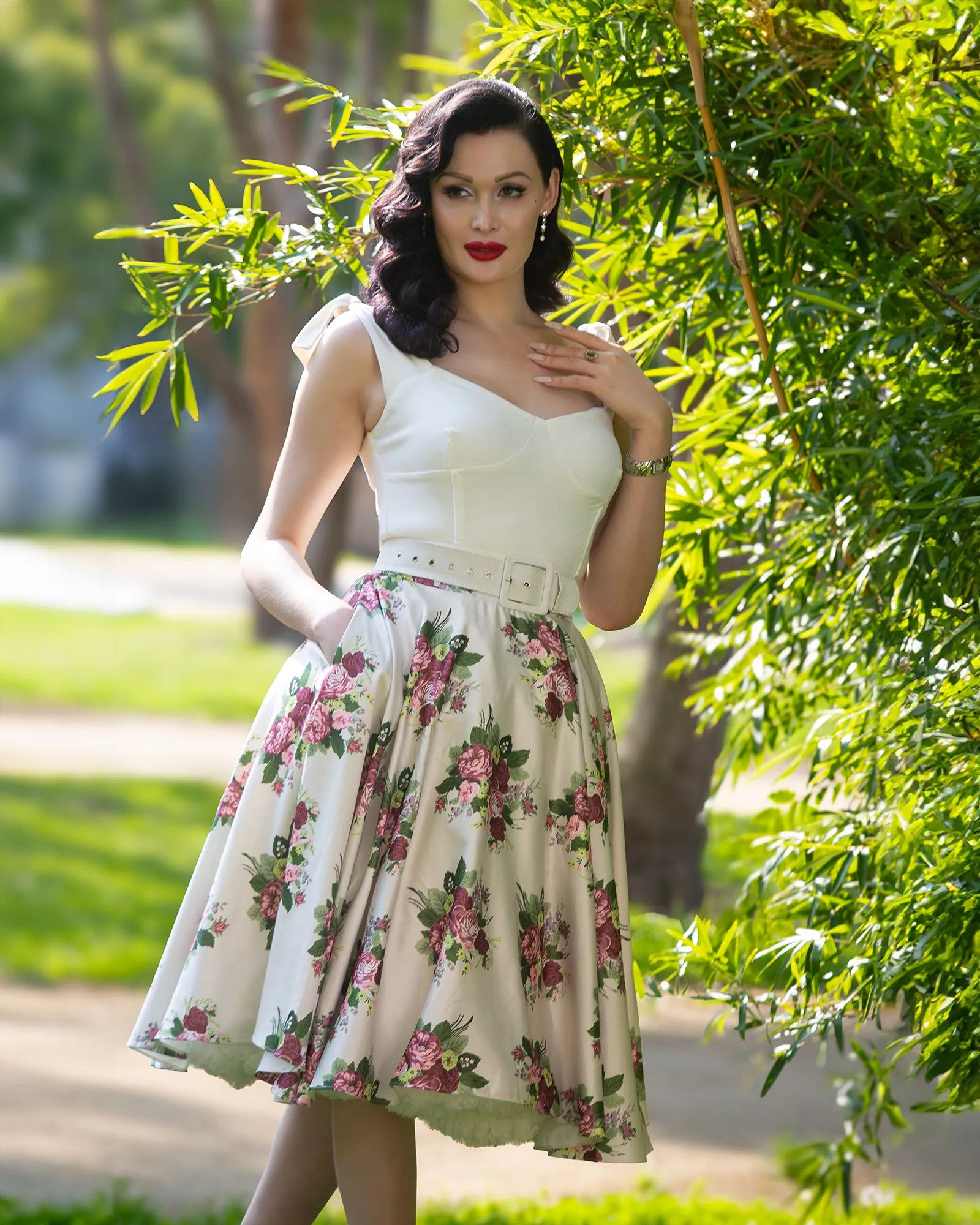 Elderflower Swing skirt