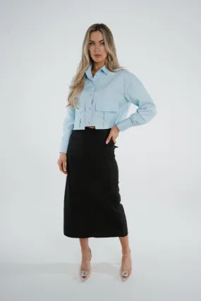 Elsa Midi Skirt In Black