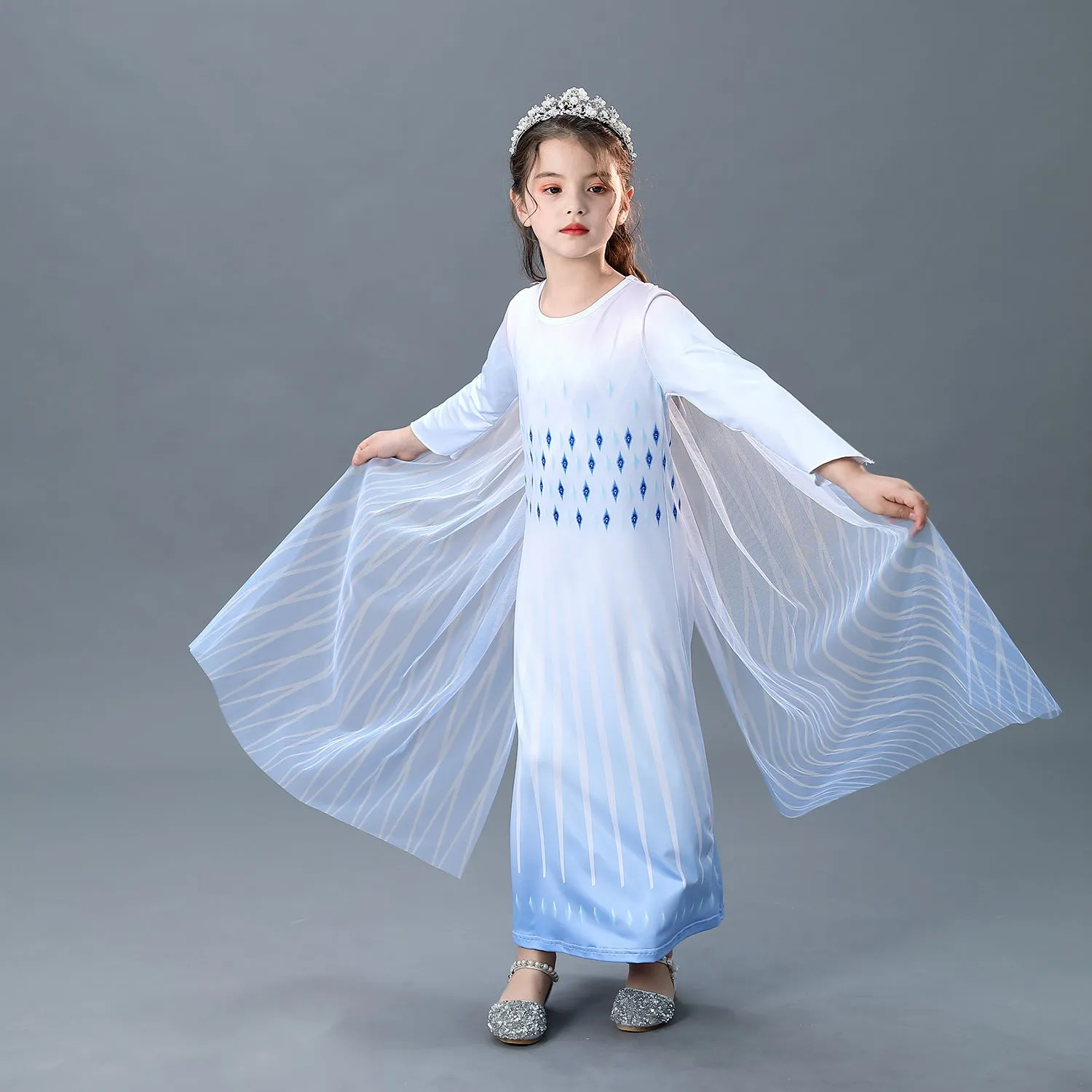 Fancydresswale Frozen 2 Elsa Girl Princess Gown Cosplay costume