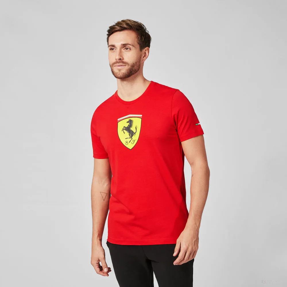 Ferrari T-shirt, Large Shield, Red, 2021