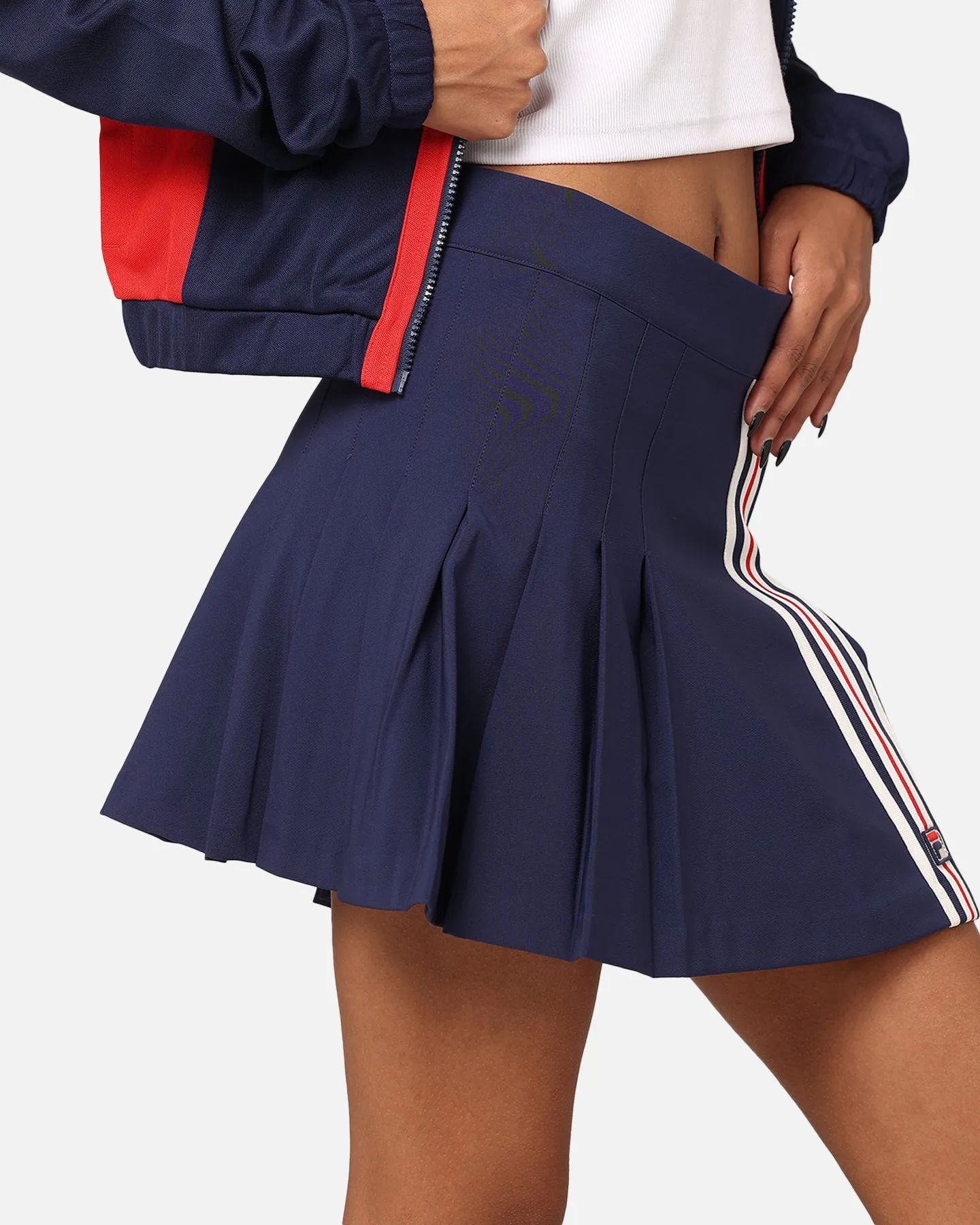 Fila Women's Terry Striped Mini Skirt Fila Navy/Fial