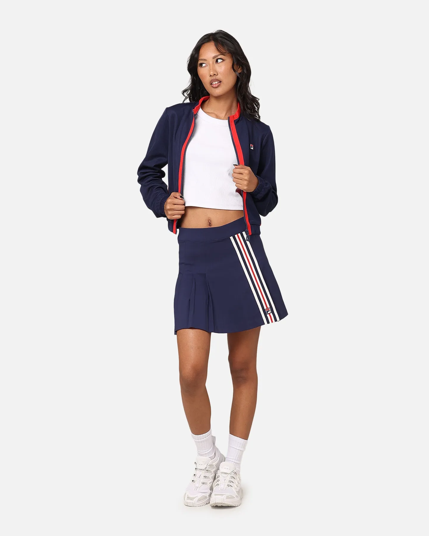 Fila Women's Terry Striped Mini Skirt Fila Navy/Fial