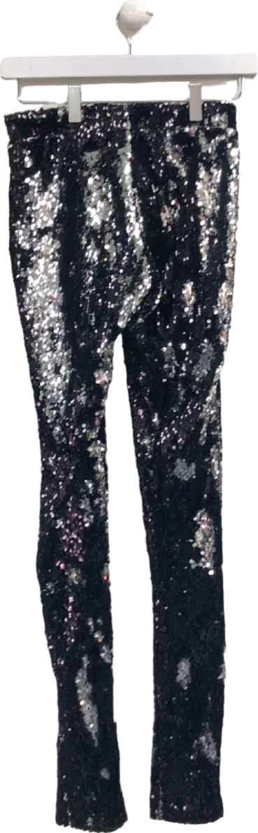 Filles A Papa Black Sequin Trousers XS