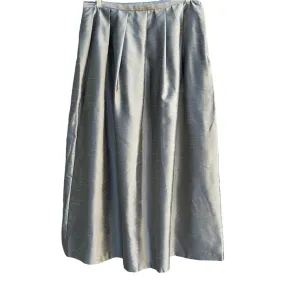 First Issue Liz Claiborne Women's Silver Formal Pleated Full Midi Skirt Size 16