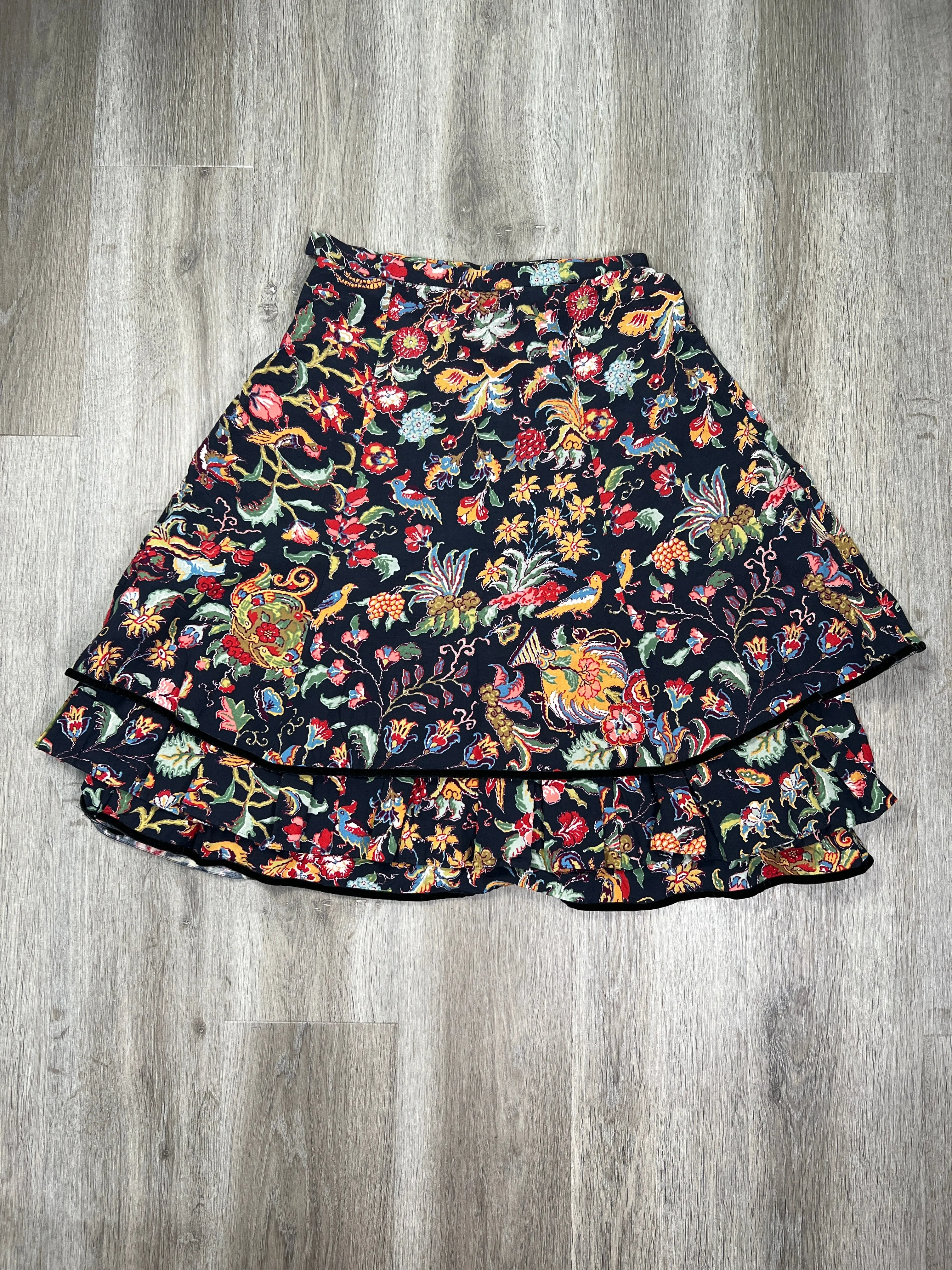 Floral Print Skirt Midi Kenzo Paris , Size S