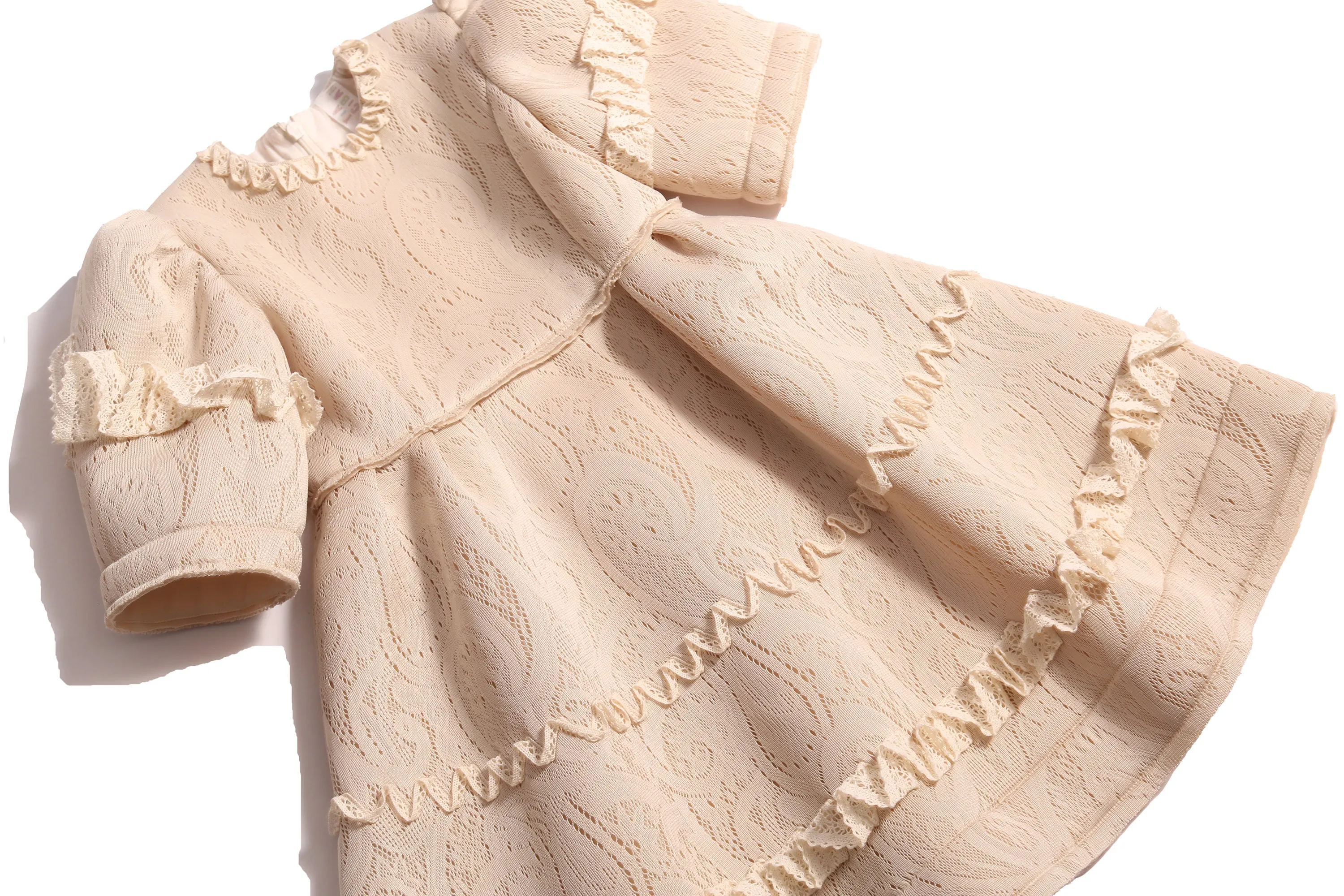 GAEL RUFFLED LACE FROCK