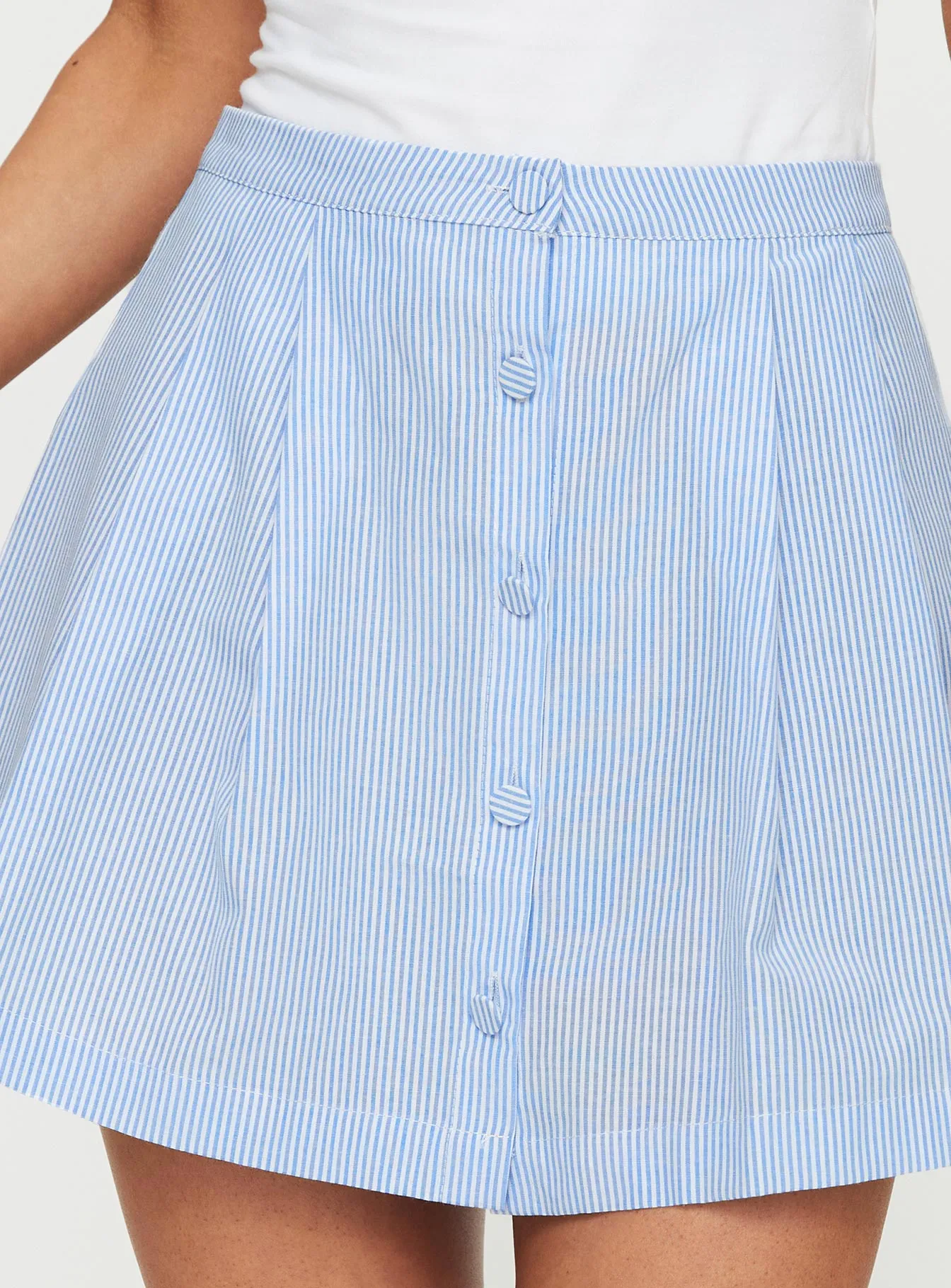 Ginnifer Pleated Mini Skirt Stripe