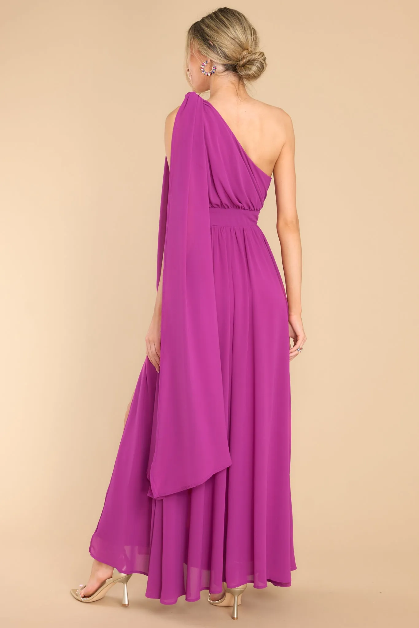 Goddess Behavior Berry Maxi Dress