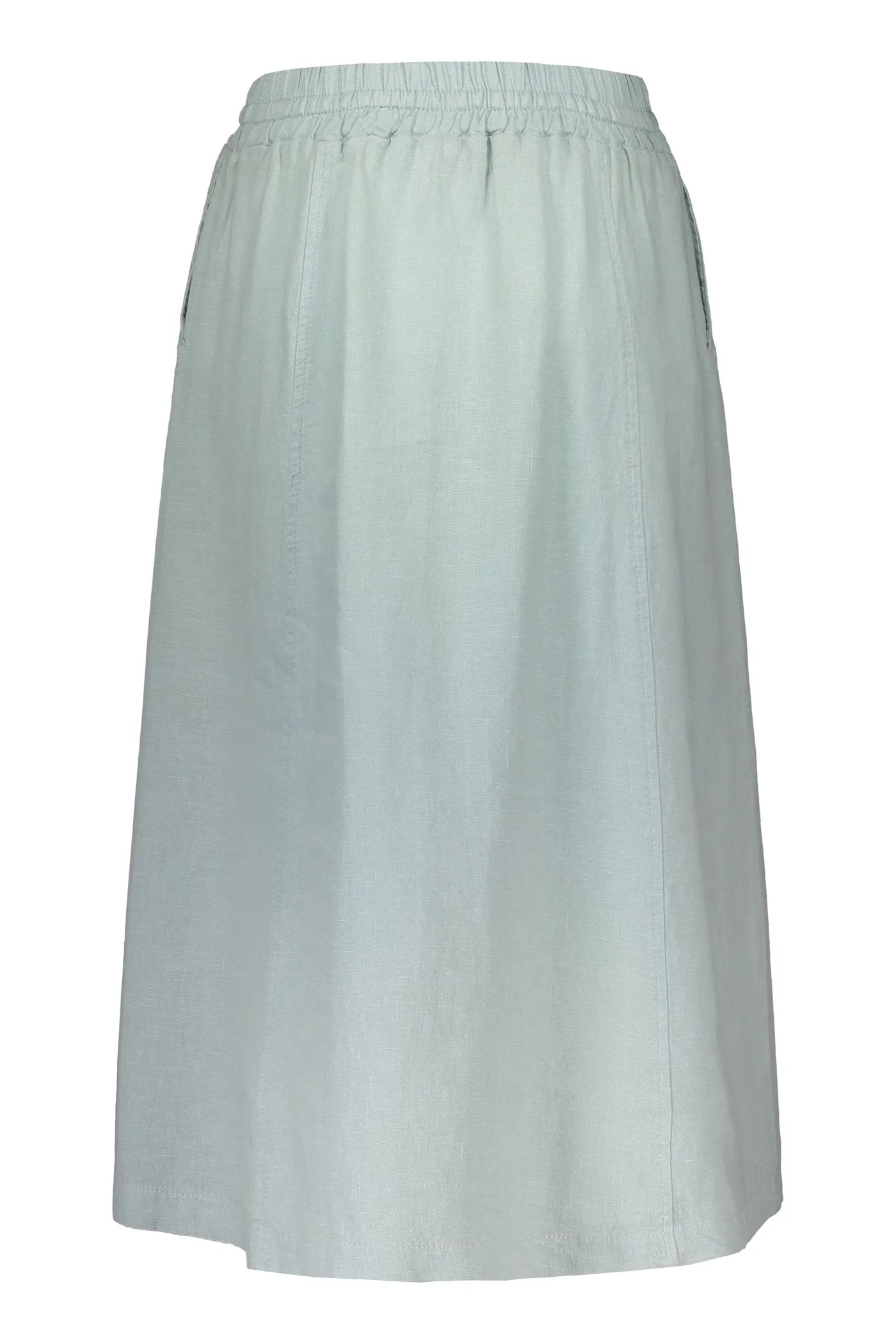 Greta Linen Skirt Aqua