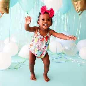 Happy Birthday Sleeveless Bubble Romper